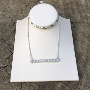 Sterling Silver 10 Line Pendant Necklace
